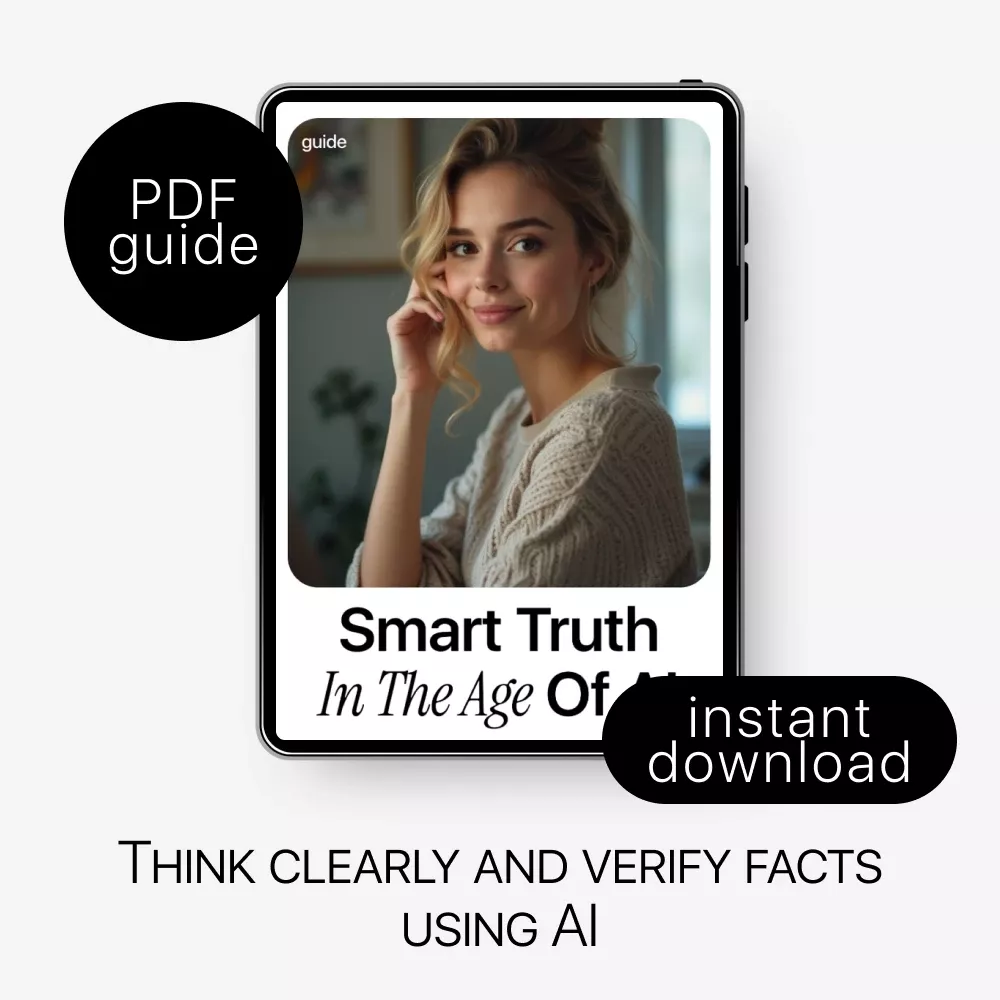 Smart Truth in the Age of AI – Fact Checking with AI Guide, Digital Download eBook for Critical Thinking, Online Research & Information Literacy - Image 3
