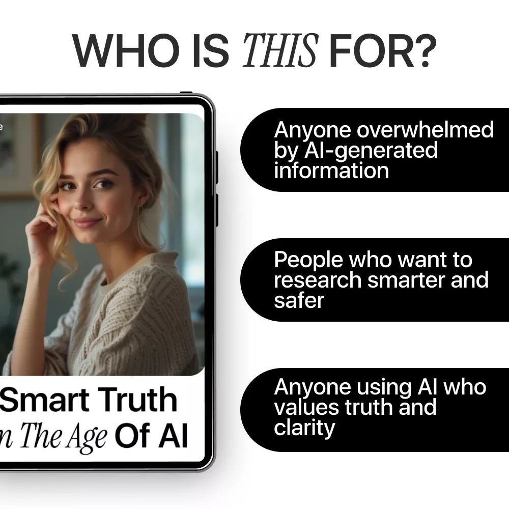 Smart Truth in the Age of AI – Fact Checking with AI Guide, Digital Download eBook for Critical Thinking, Online Research & Information Literacy - Image 6