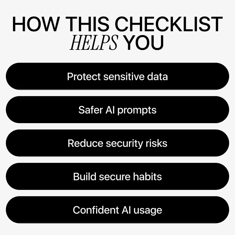 AI Security Mistakes to Avoid – Practical Checklist for Safer AI Use, Data Protection & Team Workflows (Instant Digital Download) - Image 4