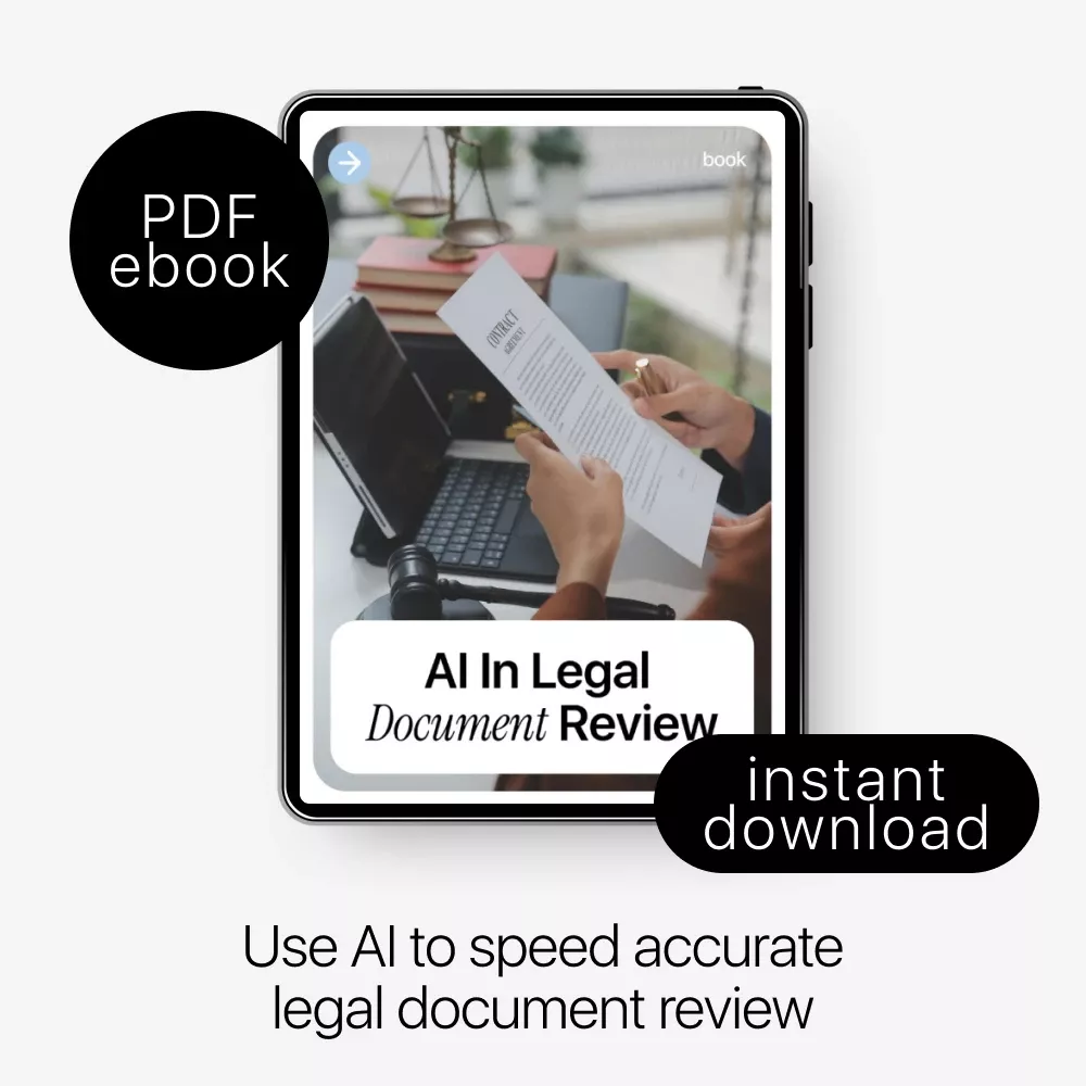 AI in Legal Document Review | Practical Ebook Guide to Faster, Smarter Legal Analysis with AI - Image 3