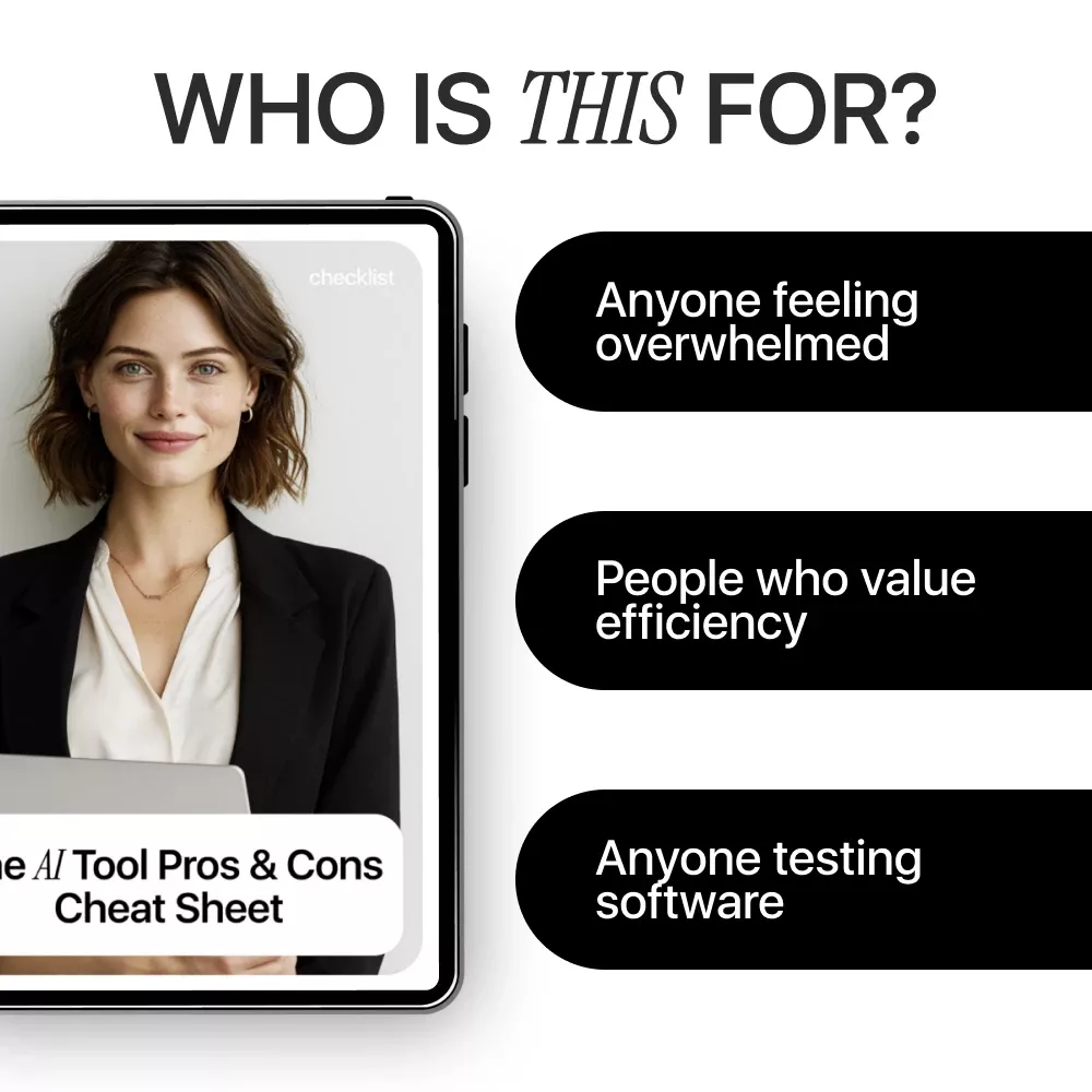 The AI Tool Pros & Cons Cheat Sheet | Checklist for Evaluating New AI Tools Pros and Cons | Smart AI Decision Guide - Image 5