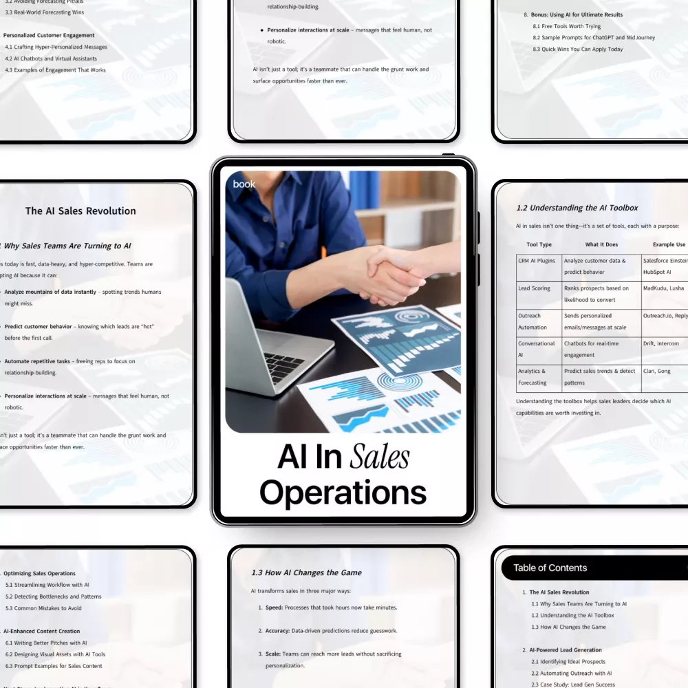 AI in Sales Operations | High-Converting Sales Playbook | AI in Sales Operations eBook for Lead Generation, Forecasting, Workflows & Sales Enablement | Digital Download - Image 5