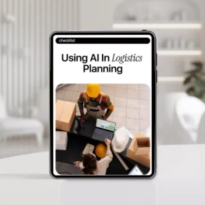Using AI in Logistics Planning Checklist | AI in Logistics Planning | Supply Chain Optimization Digital Download