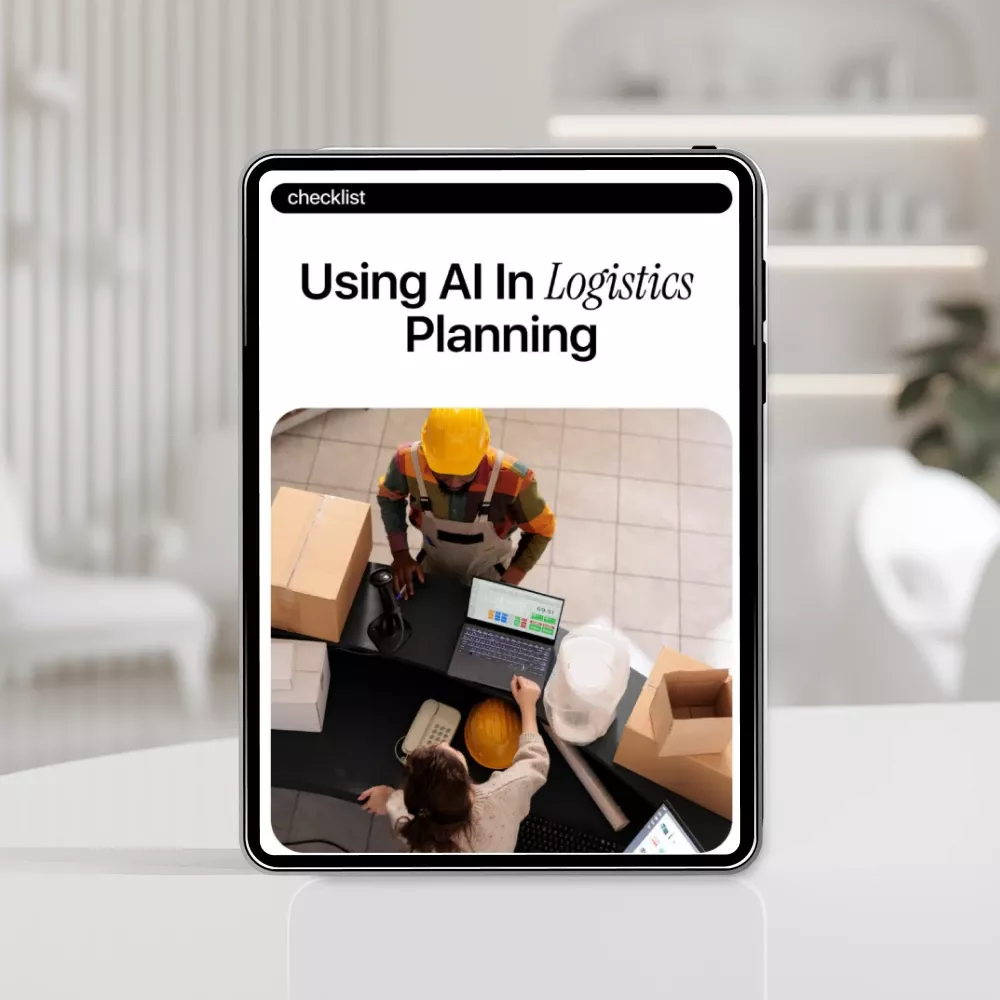 Using AI in Logistics Planning Checklist | AI in Logistics Planning | Supply Chain Optimization Digital Download