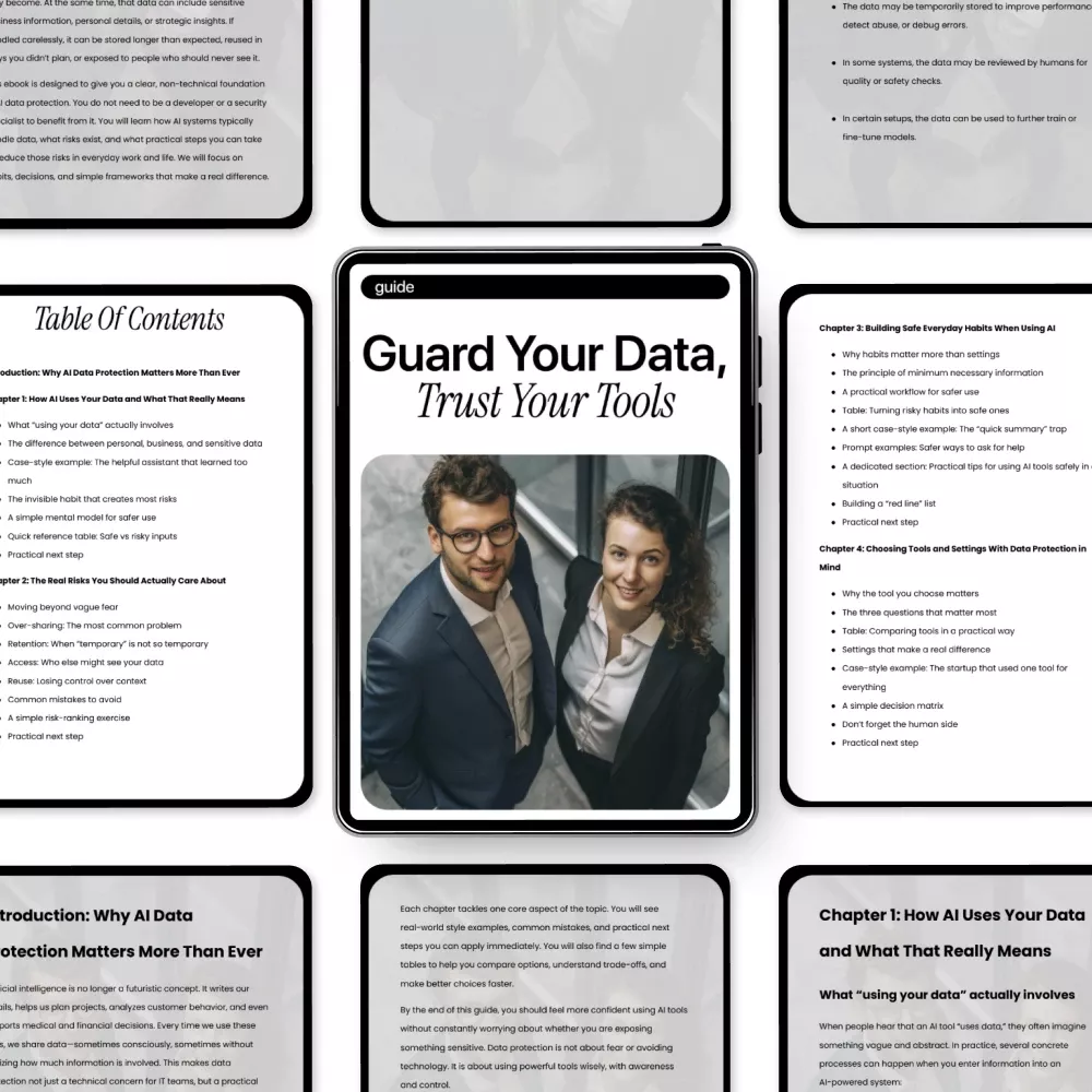 Guard Your Data, Trust Your Tools: ai data protection basics eBook for Safe Everyday AI Use, Practical Guide for Individuals & Teams - Image 5