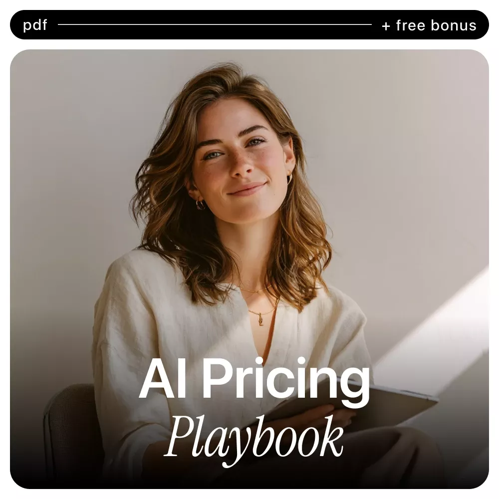 AI Pricing Playbook | How to Use AI to Price Your Products | Digital Checklist for Smart, Profitable Pricing Decisions