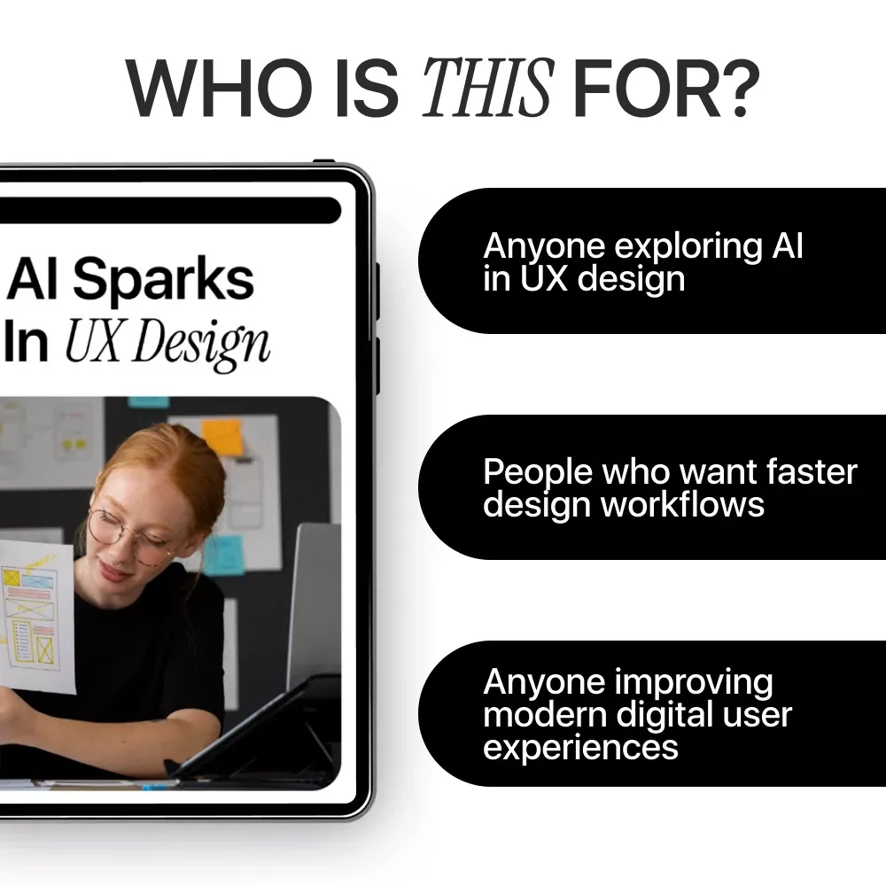 AI Sparks in UX Design – Practical Guide to Smarter UX, AI in UX Design Work for Modern Designers & Product Teams - Image 6