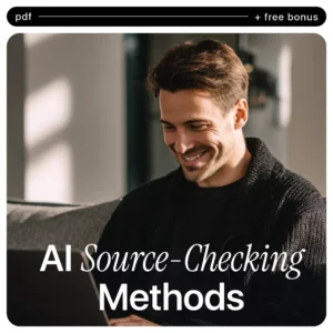 AI Source-Checking Methods | AI Fact Checking Checklist, Digital Guide, eBook Download for Verifying AI Content