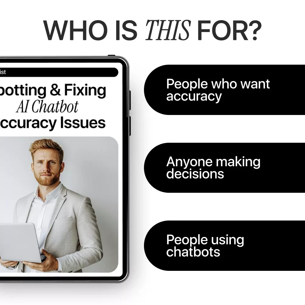 Spotting and Fixing AI Chatbot Accuracy Issues – Practical Checklist for Catching ai chatbot response accuracy issues, Improving AI Output, and Making Smarter Decisions with Chatbots - Image 5