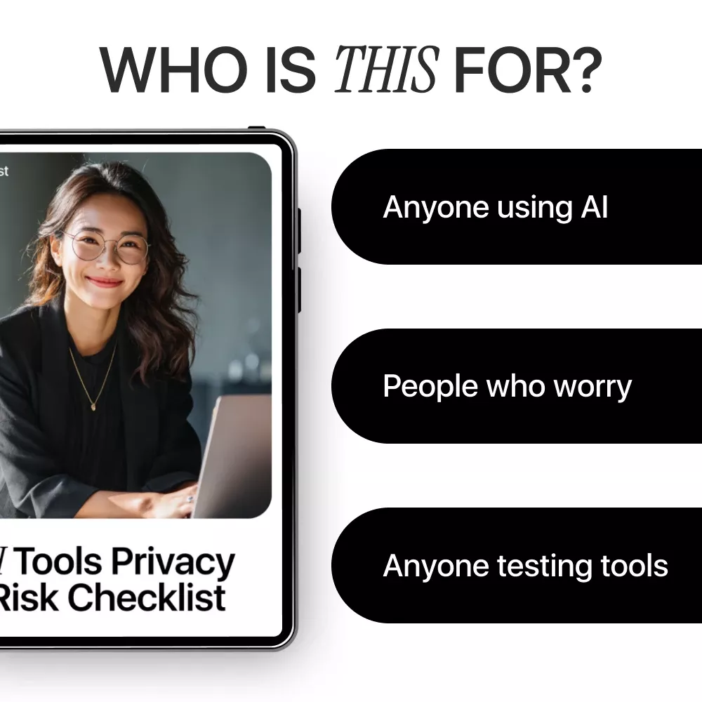 AI Tools Privacy Risk Checklist | Essential Digital Safety Guide for Using New AI Tools, Preventing Privacy Risks & Protecting Your Data (Printable & Digital Download) - Image 5