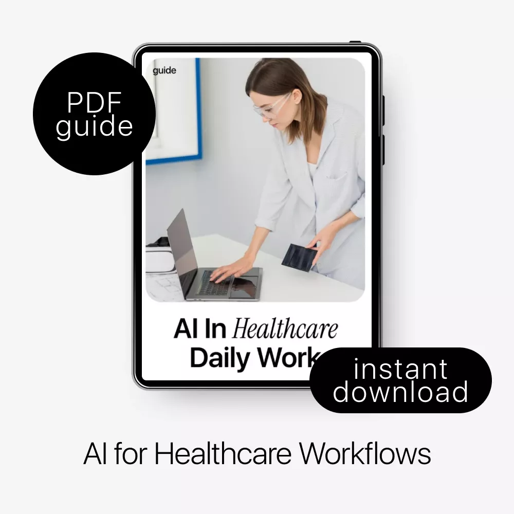 AI in Healthcare Daily Work Guide | Practical AI Workflow Tips | Healthcare AI eBook | Digital Download for Medical Teams - Image 3