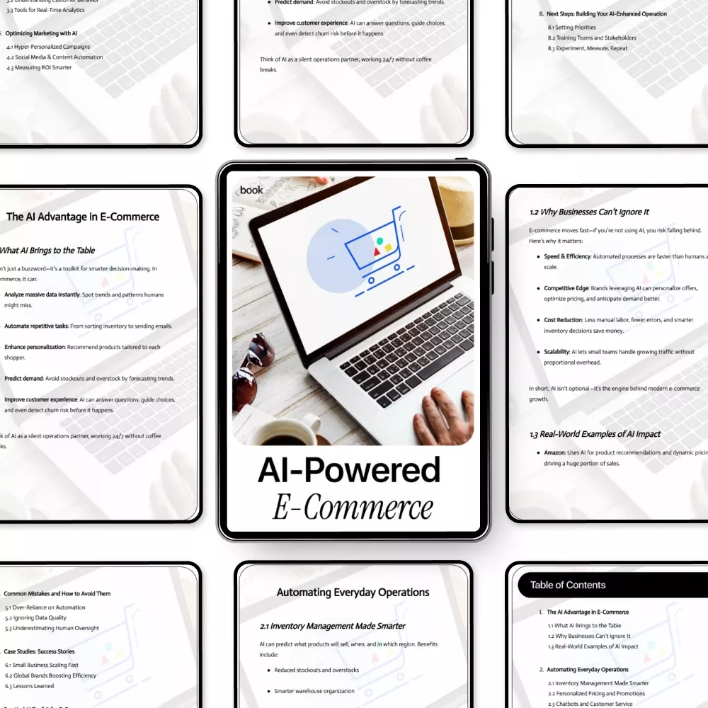AI-Powered E-Commerce — Digital eBook for Online Store Owners | Automation, Marketing & Data Insights - Image 5