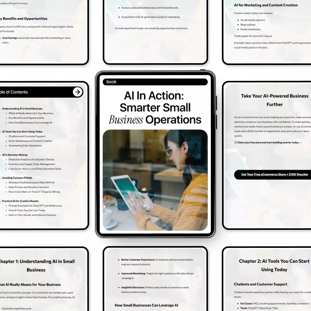 AI in Action: Smarter Small Business Operations | Practical Ebook Guide to ai in small business operations, Automation, Marketing & Growth - Image 5