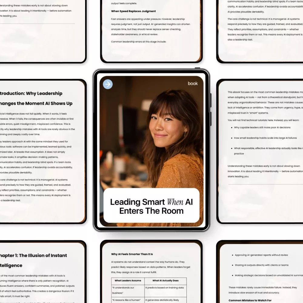 Leading Smart When AI Enters the Room – Leadership Mistakes with AI Tools eBook | Modern Leadership eBook for Managers, Executives & Teams - Image 5
