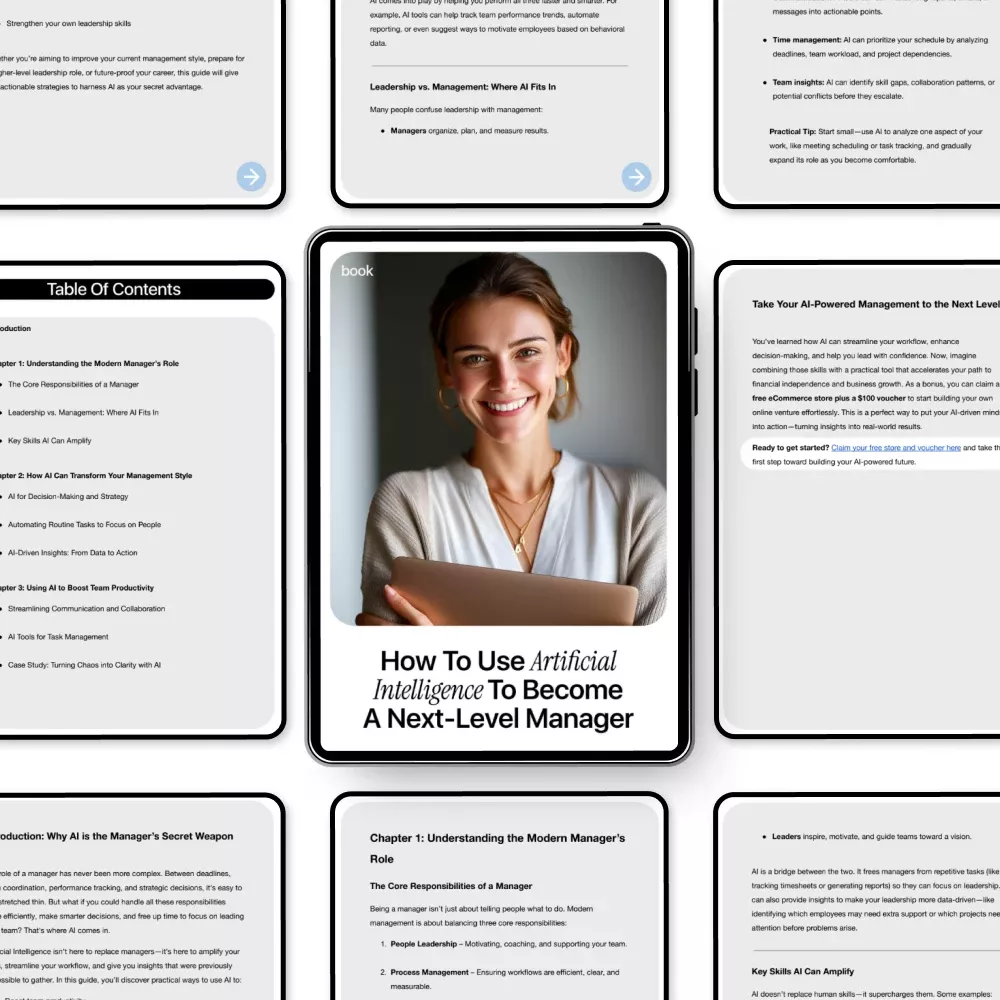 How to Use Artificial Intelligence to Become a Next-Level Manager | Practical AI Leadership eBook for Modern Managers | how to use ai to become a manager - Image 5