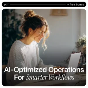 AI-Optimized Operations for Smarter Workflows | Practical Checklist for Operations Leaders | AI Use Cases for Operations Teams | Digital Download