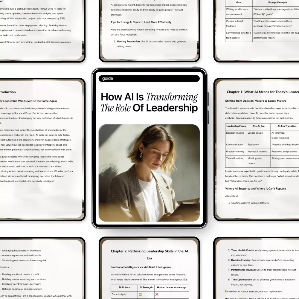 How AI Is Transforming the Role of Leadership – Practical Guide on the ai impact on leadership roles, Modern Management Skills, and Future-Ready Decision Making for Leaders - Image 5