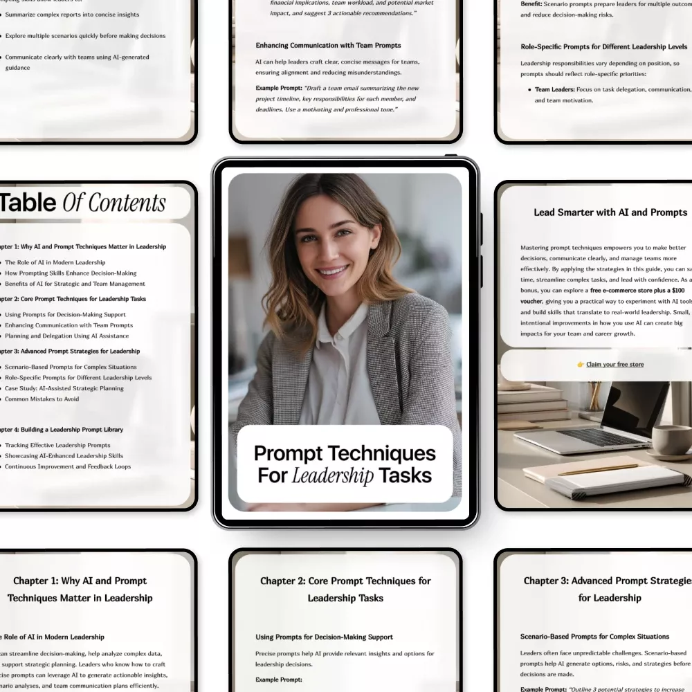 Prompt Techniques for Leadership Tasks – Practical AI Guide for Managers, Executives & Team Leaders | Prompt Techniques for Leadership Tasks - Image 5