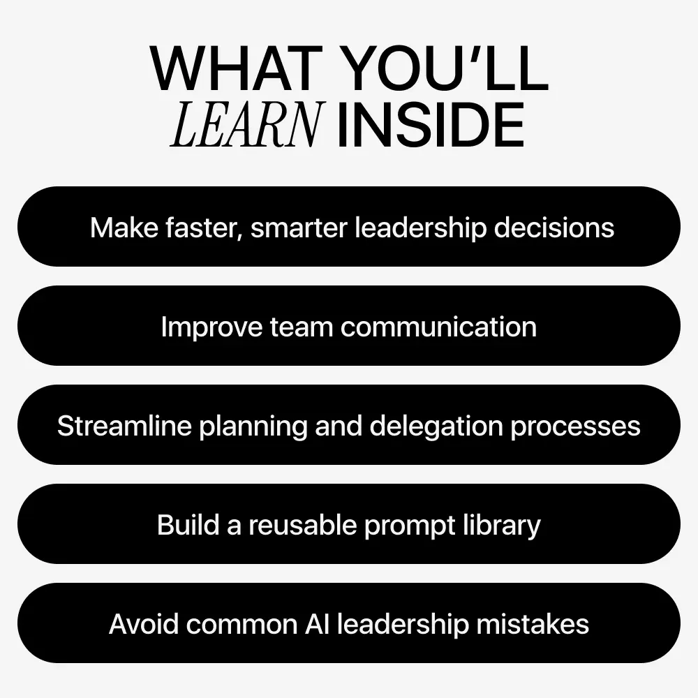 Prompt Techniques for Leadership Tasks – Practical AI Guide for Managers, Executives & Team Leaders | Prompt Techniques for Leadership Tasks - Image 4