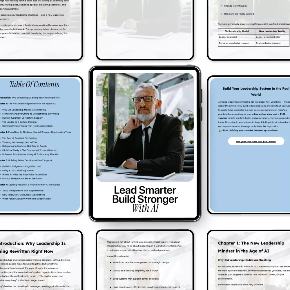 Lead Smarter Build Stronger with AI – Leadership Mindset Shift with AI Tools | Practical AI Leadership eBook for Modern Managers - Image 5