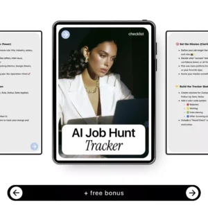 AI Job Hunt Tracker – Ultimate Checklist for AI for Creating a Job Search Tracker, Resume & Cover Letter Boost, Application Command Center