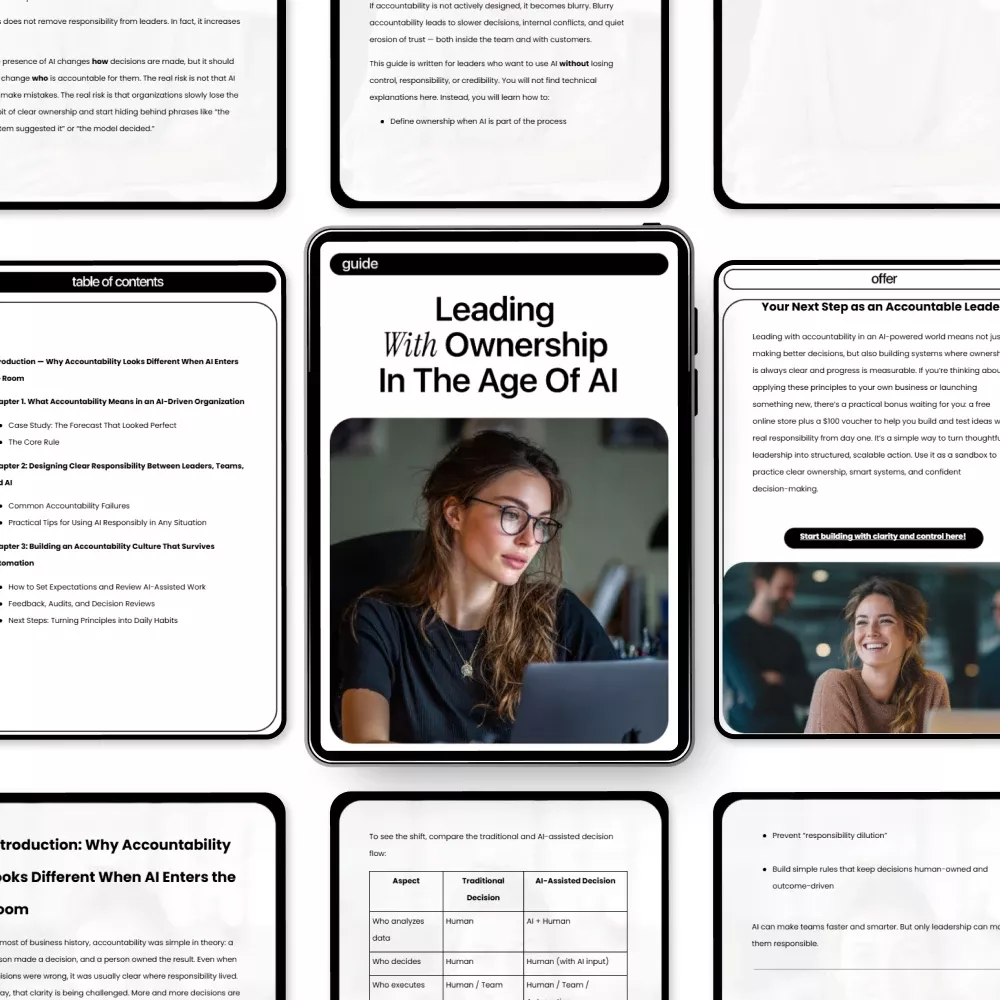 Leading with Ownership in the Age of AI | Practical Leadership Guide on Accountability, Ethics & Decision-Making | Digital Download for Modern Leaders - Image 5