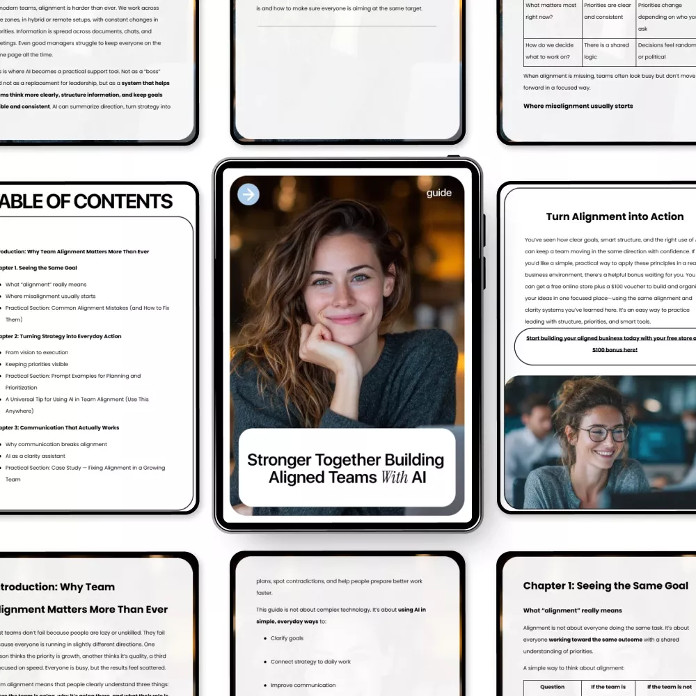 Stronger Together Building Aligned Teams with AI – Ultimate Guide to Team Alignment Using AI, eBook for Leadership, Communication & Strategy - Image 5