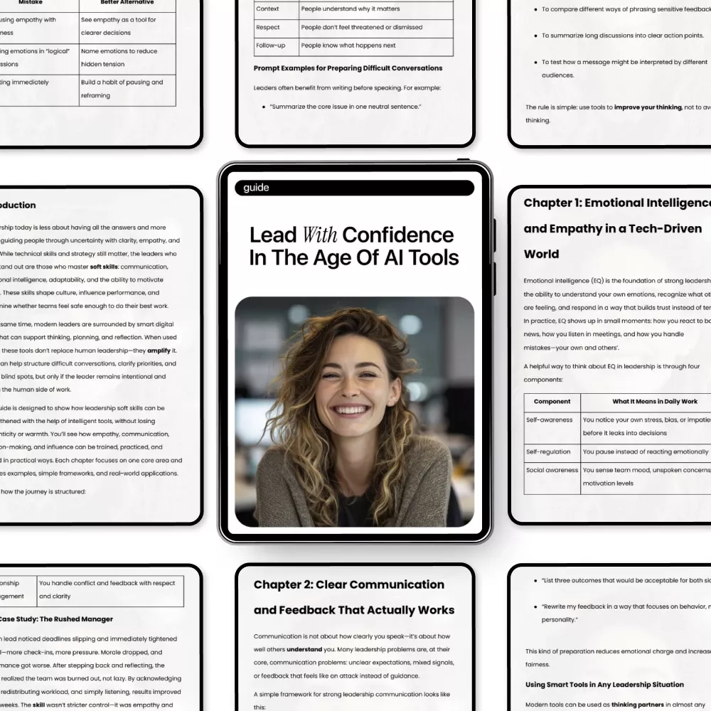 Lead with Confidence in the Age of AI Tools – Practical Leadership Guide for Modern Managers | Leadership Soft Skills with AI Help - Image 5