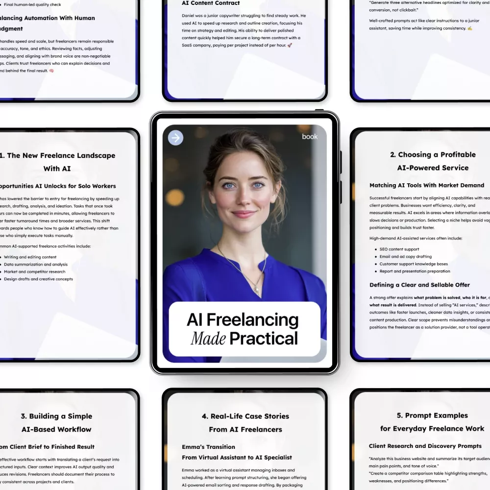 AI Freelancing Made Practical – Step-by-Step Guide on how to use ai to become a freelancer, Build Profitable AI Services & Workflows - Image 5