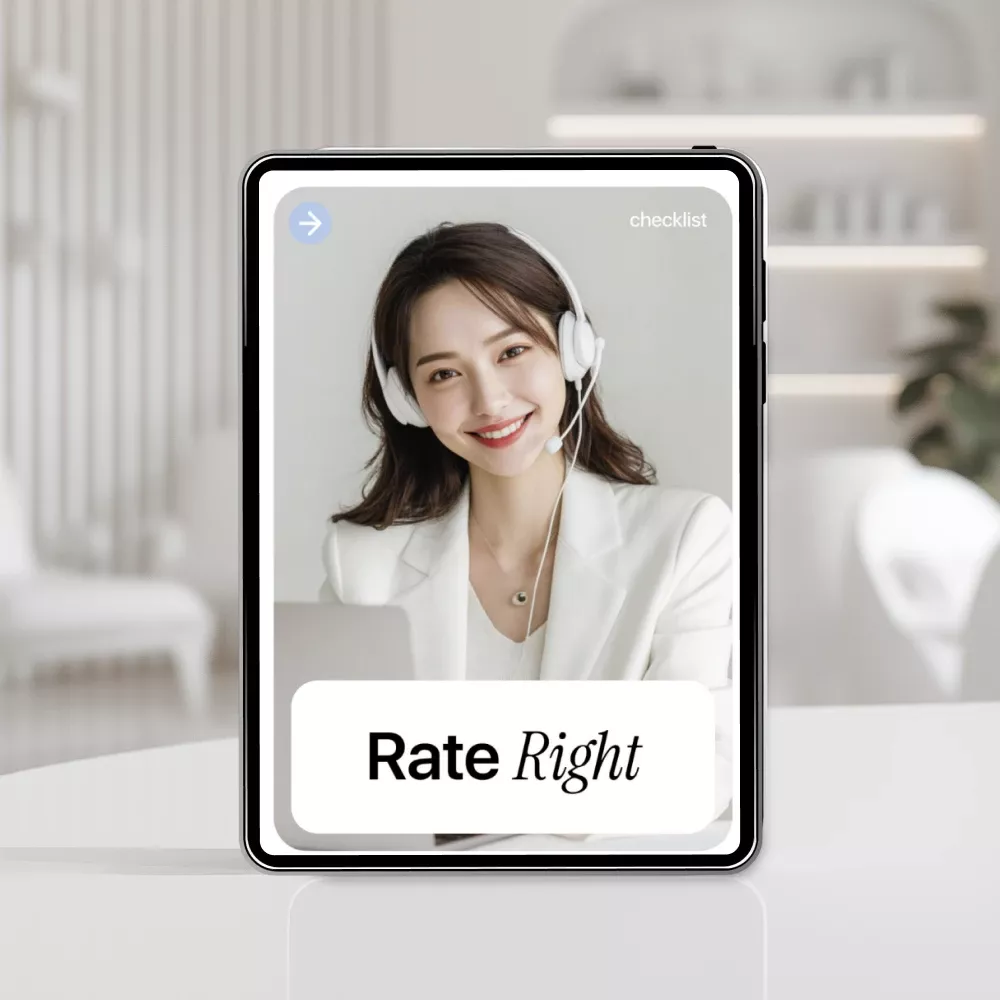 Rate Right | Freelance Pricing Checklist with ai for setting freelance rates, Confident Rates, Smart Pricing Strategy