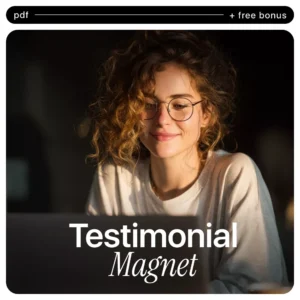 Testimonial Magnet – AI Checklist for Freelancers | How to Use AI to Get Freelance Testimonials Fast & Authentically