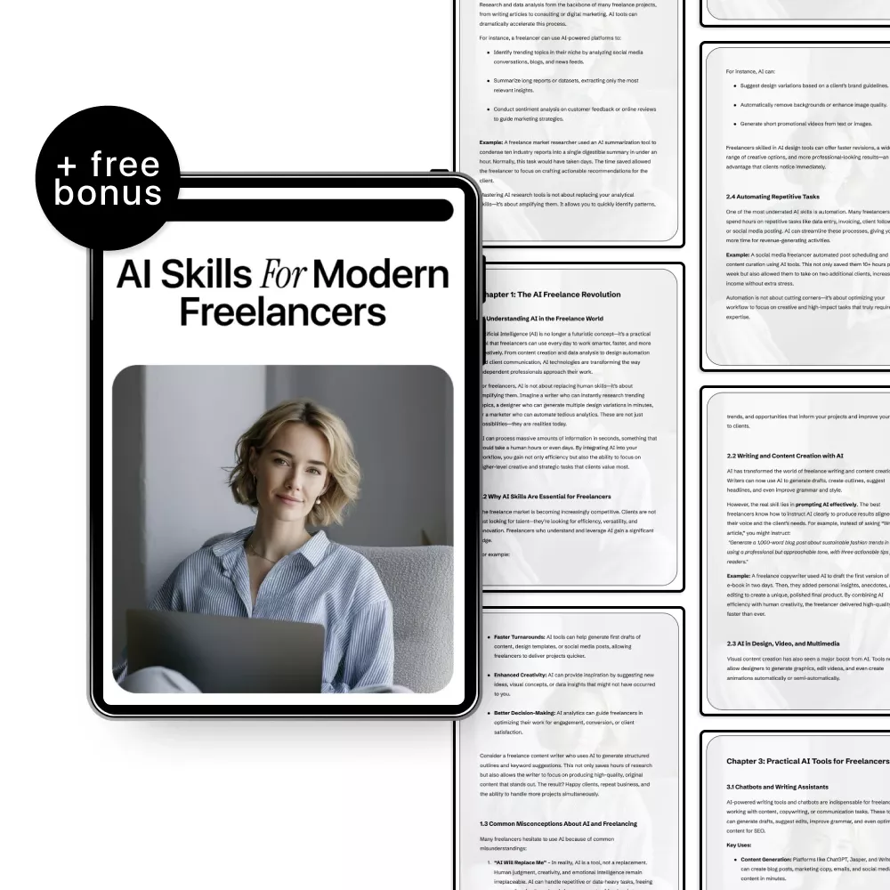 AI Skills for Modern Freelancers – Practical Ebook on ai skills for freelancers, Automation, Productivity & Future-Proof Freelance Success
