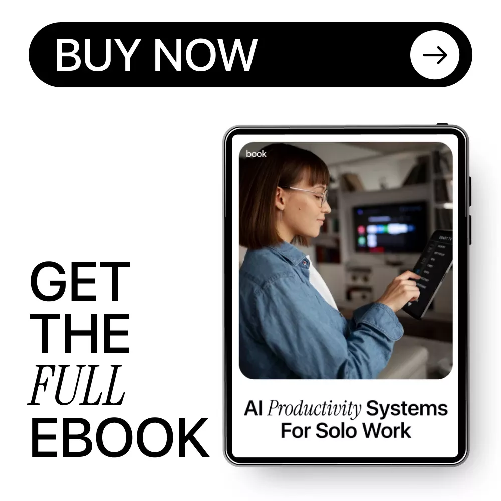 AI Productivity Systems for Solo Work | Smart AI Productivity Systems Solo Work Guide for Freelancers, Creators & One-Person Businesses | Digital eBook Download - Image 8