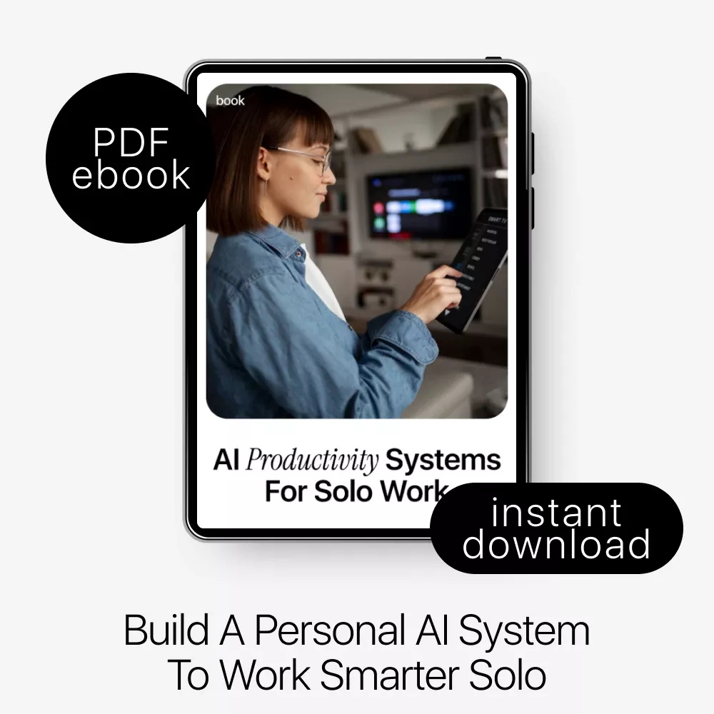 AI Productivity Systems for Solo Work | Smart AI Productivity Systems Solo Work Guide for Freelancers, Creators & One-Person Businesses | Digital eBook Download - Image 3