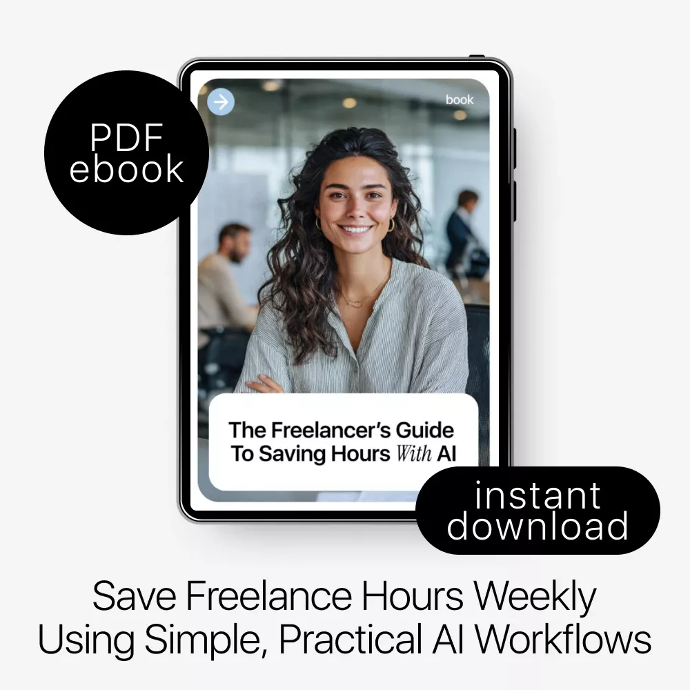 The Freelancer’s Guide to Saving Hours with AI – Smart Systems & ai time saving tools for freelancers eBook - Image 3