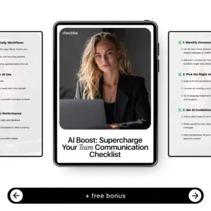 AI Boost: Supercharge Your Team Communication Checklist – AI Communication Checklist for Teams, Managers & Remote Work Productivity, Digital Download Guide