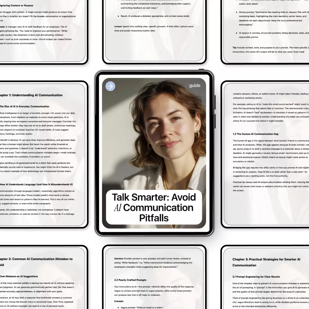 Talk Smarter: Avoid AI Communication Pitfalls | Practical Guide to ai communication mistakes to avoid for Better Prompts & Smarter Messaging - Image 5