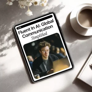 Fluent in AI: Global Communication Simplified | Practical Ebook for ai multilingual communication help, Prompts, Tools & Global Teams