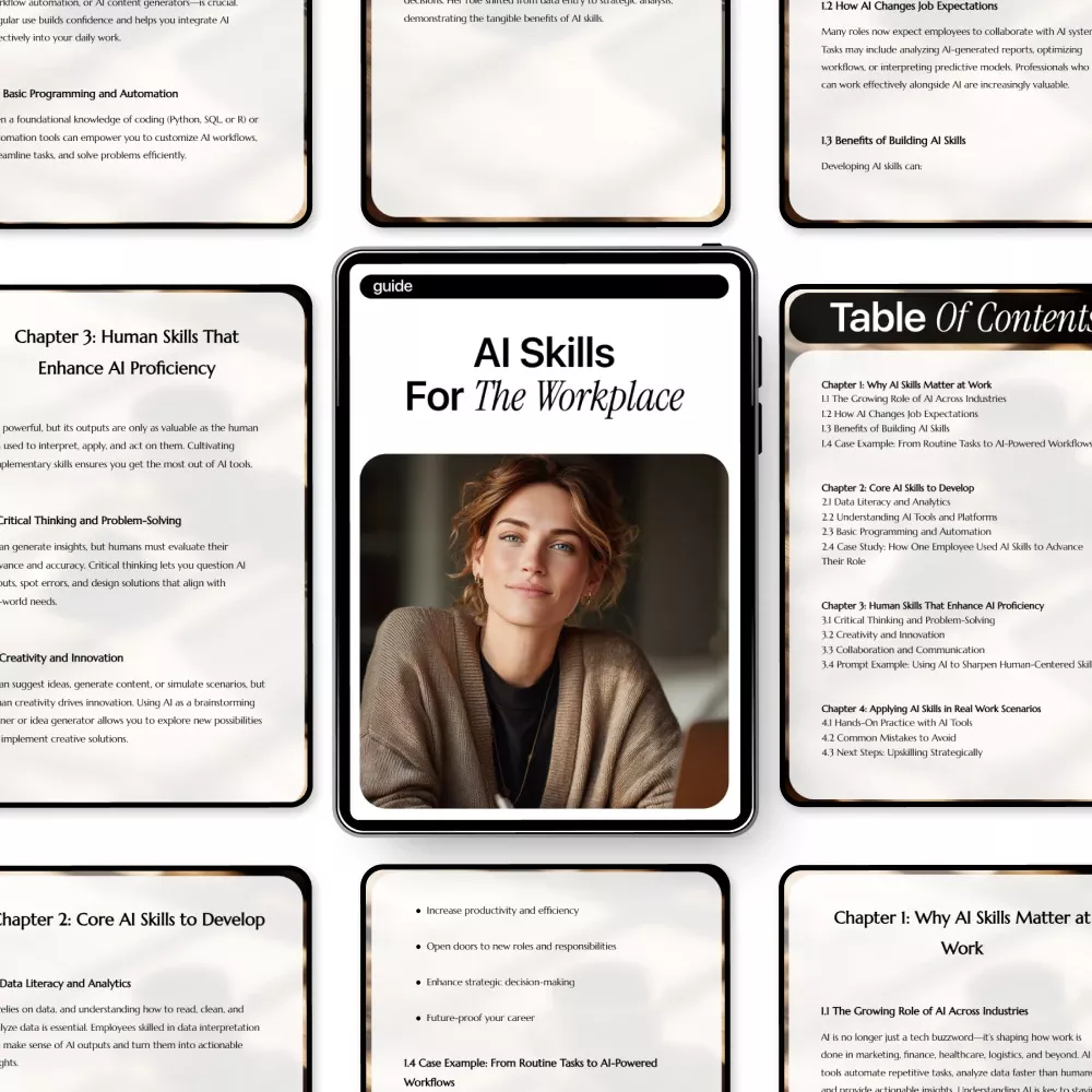 AI Skills for the Workplace – Practical AI Guide for Career Growth, Digital Download eBook for Professionals, Future-Ready Work Skills - Image 5